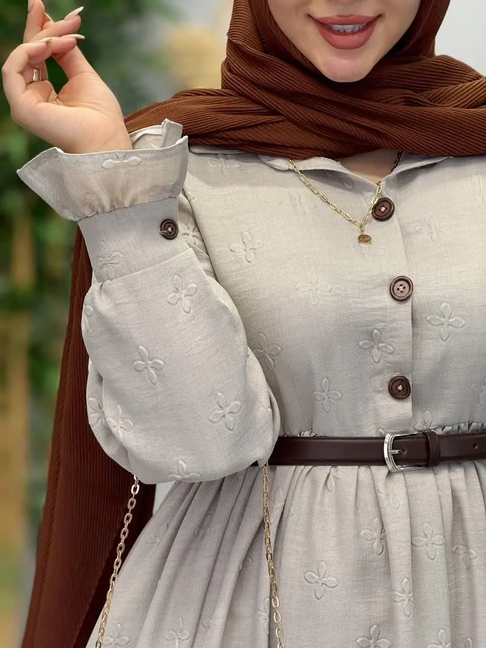 3416-پیراهن مزونی ویشکا